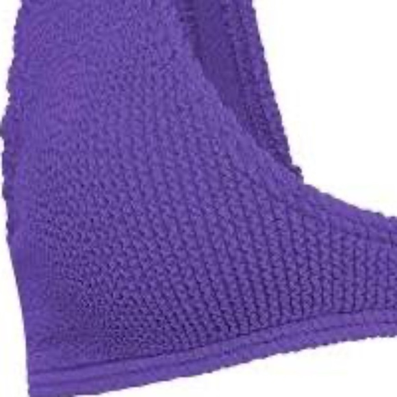 NWT Bond-Eye Women's Bikini 2 PC Set Scout Top Stretchy Purple Swimsuit ONE SIZE - Picture 7 of 9
